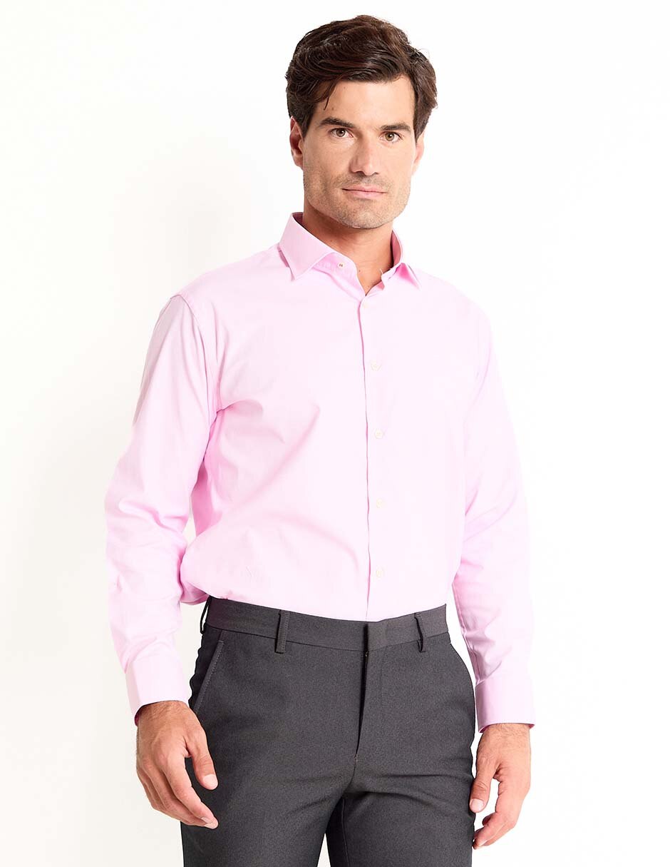 Camisa Business casual Pierre Cardin de algodón manga larga para