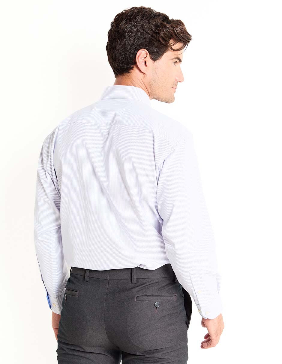 Camisa business casual de algodón manga larga para hombre 2