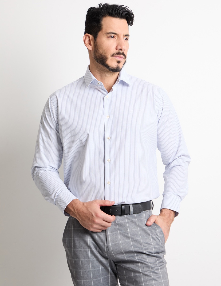 Camisa casual manga larga para hombre