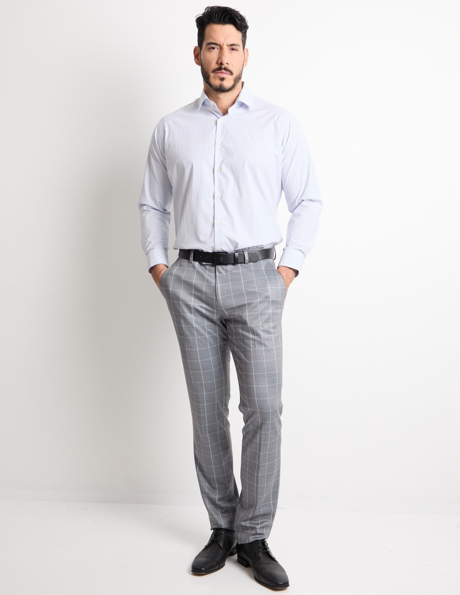 Camisa casual manga larga para hombre 3