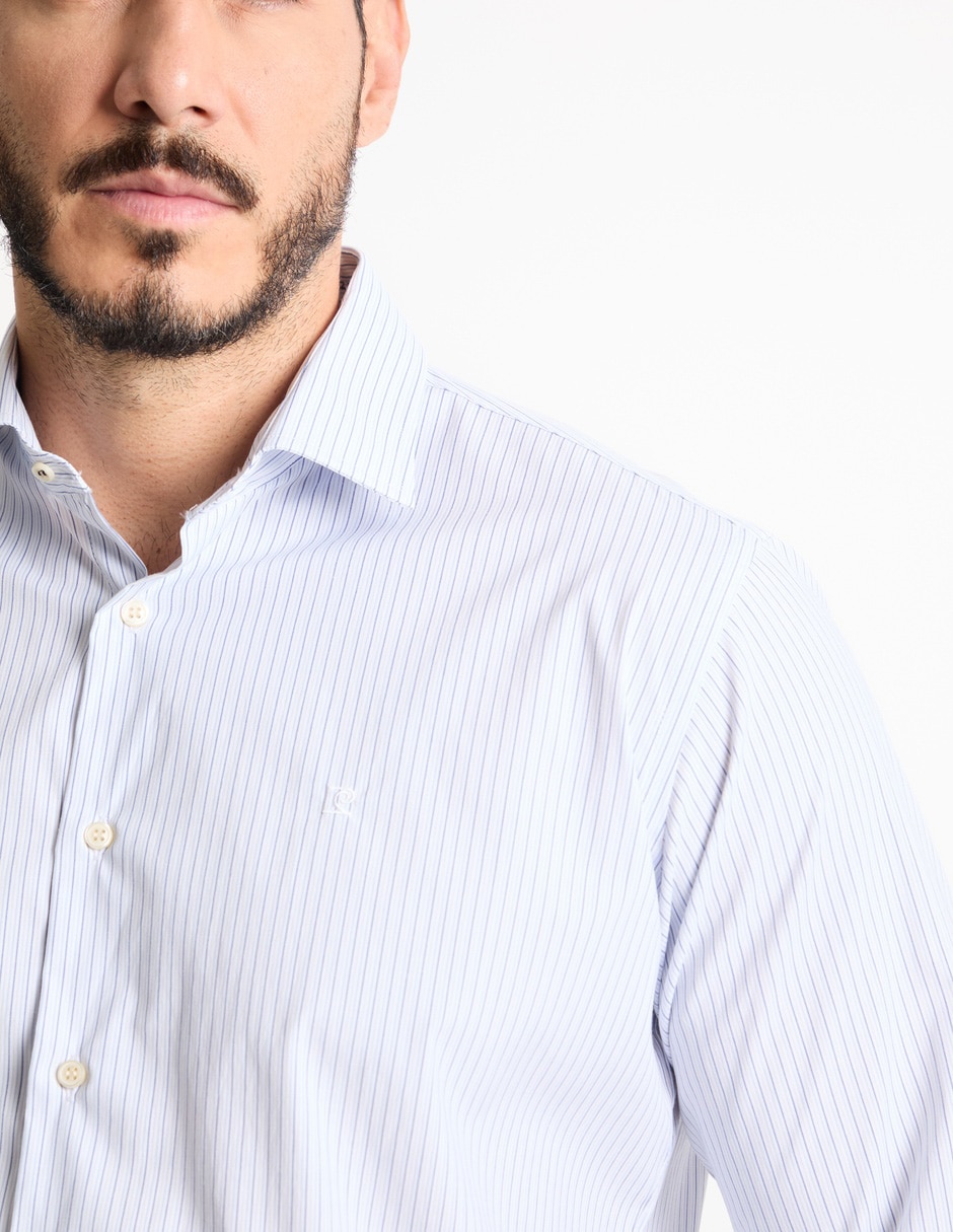 Camisa casual manga larga para hombre 4