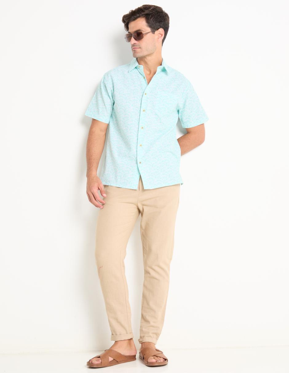 Camisa formal manga corta para hombre 3
