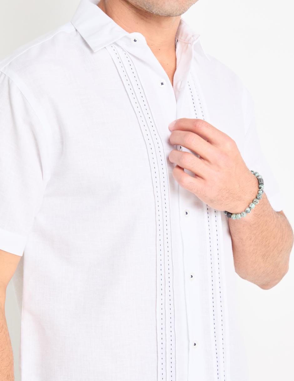 Guayabera manga corta para hombre 4