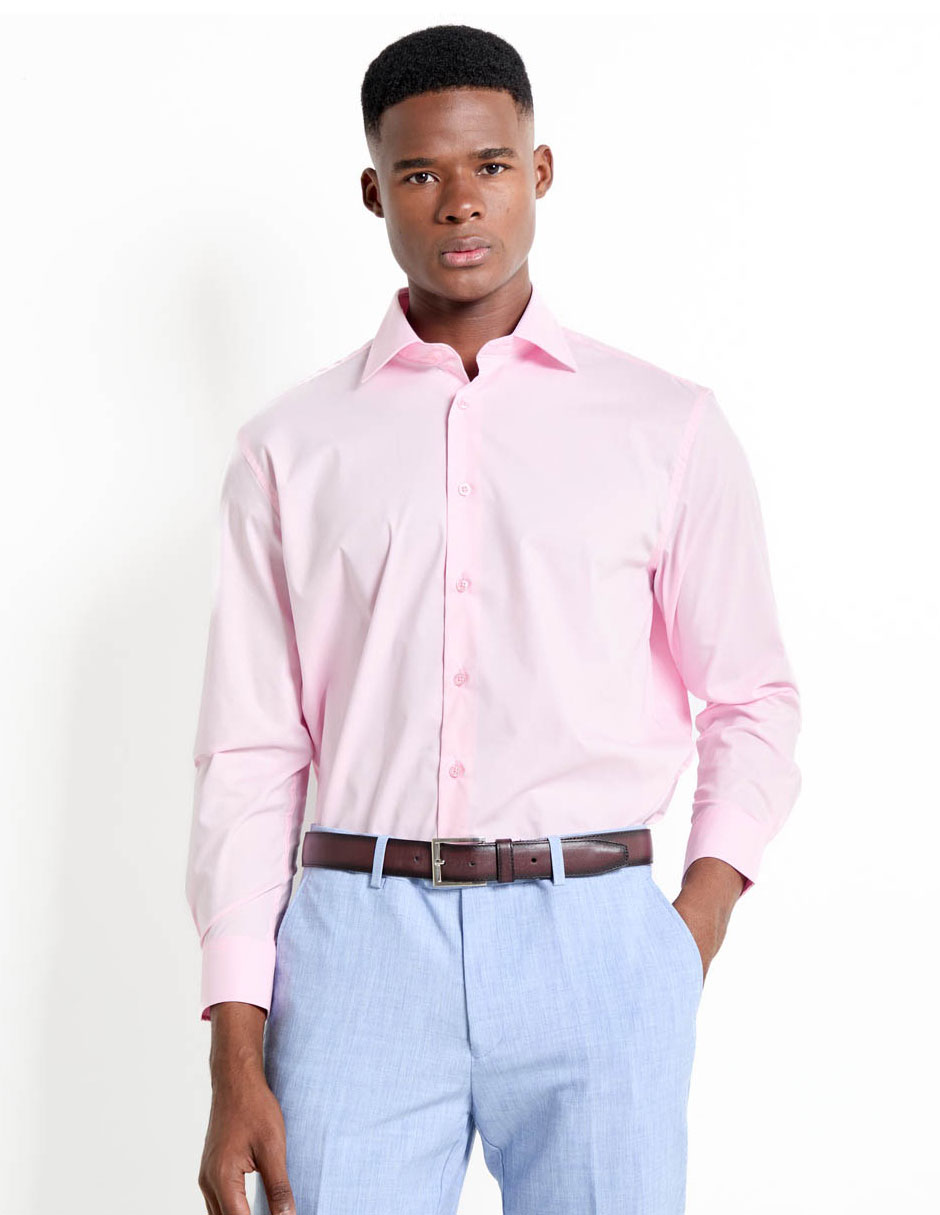 Camisa casual de algodón manga larga para hombre 1