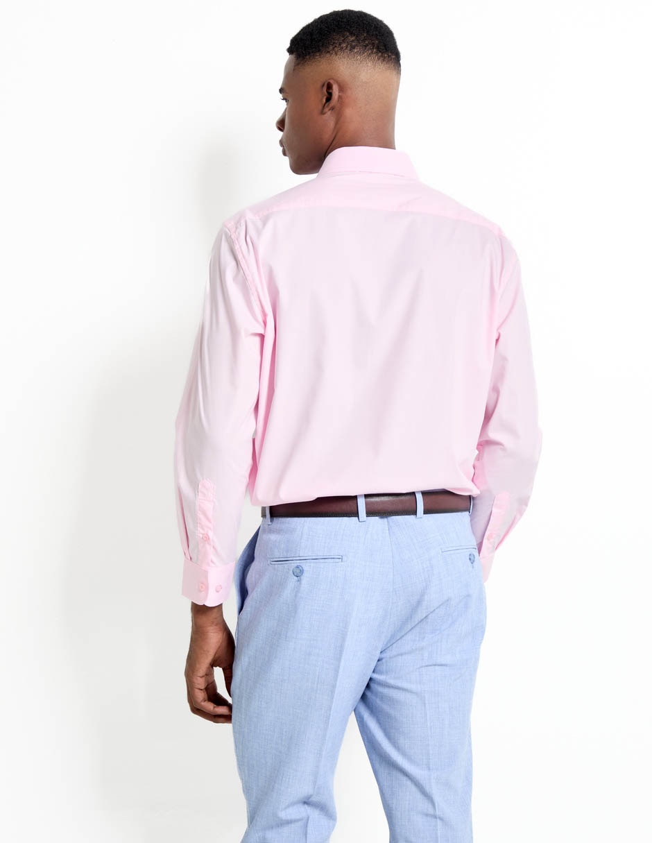Camisa casual de algodón manga larga para hombre