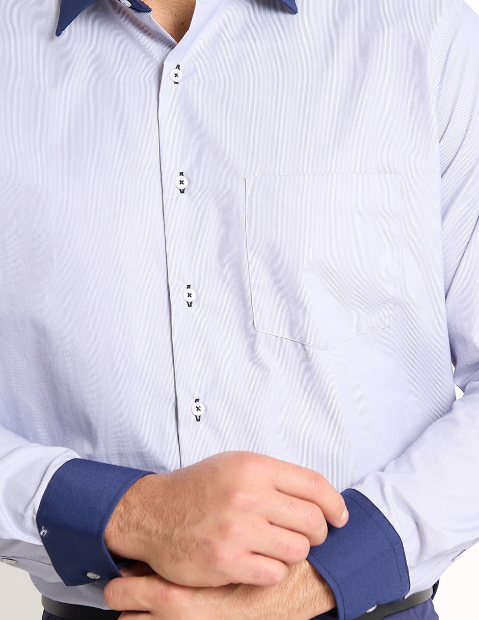 Camisa de vestir manga larga para hombre 4