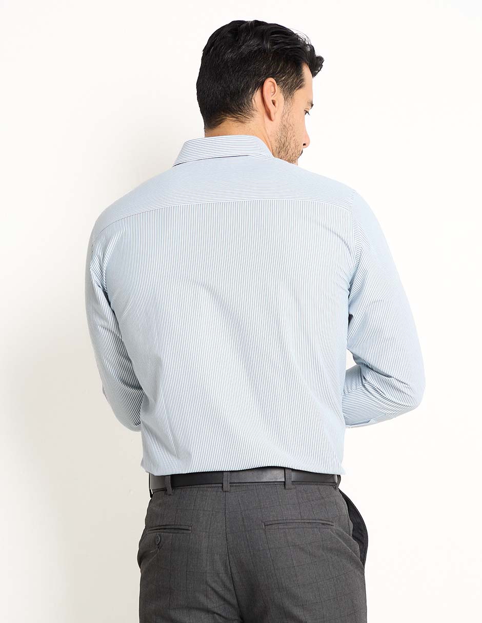 Camisa de vestir de algodón manga larga para hombre 2