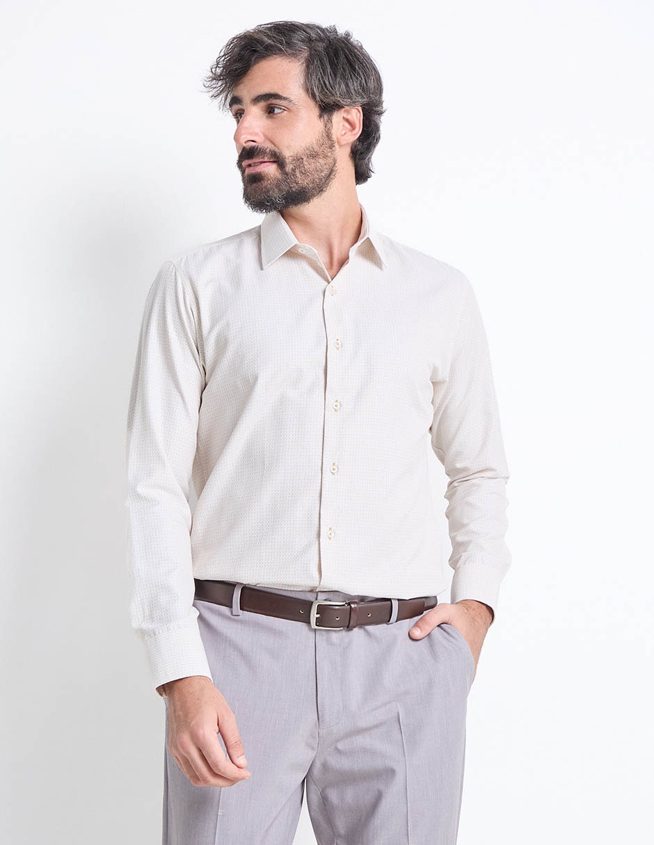 Camisa de vestir manga larga para hombre
