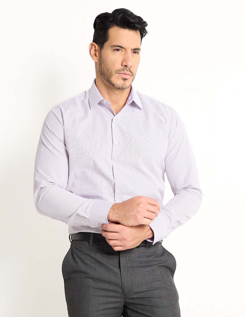 Camisa de vestir manga larga para hombre