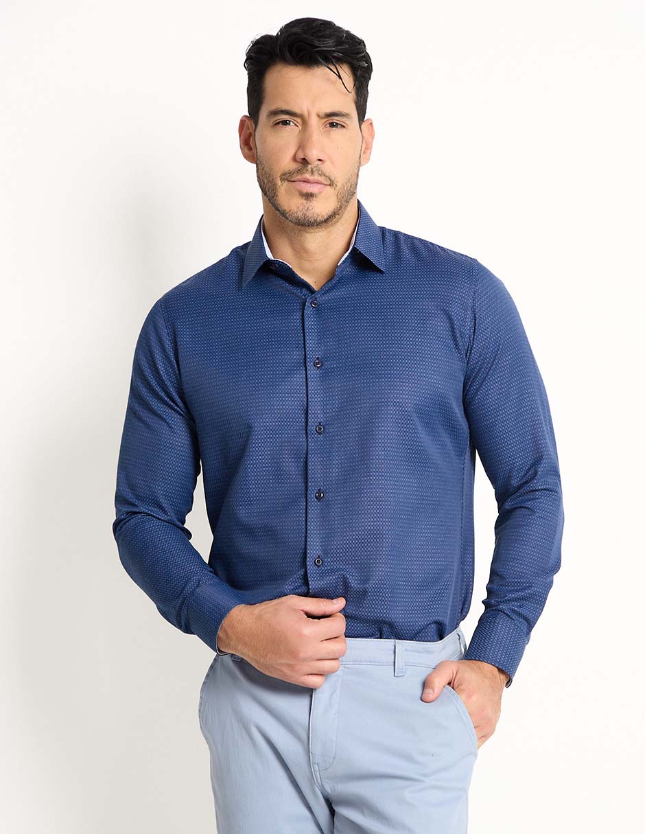 Camisa de vestir manga larga para hombre Camisa de vestir manga larga para hombre