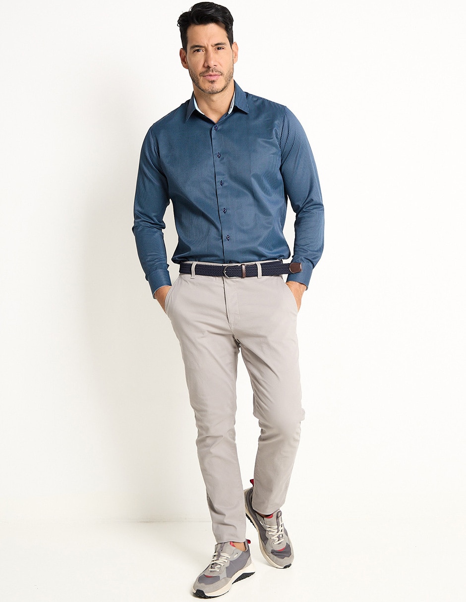 Camisa de vestir manga larga para hombre 3