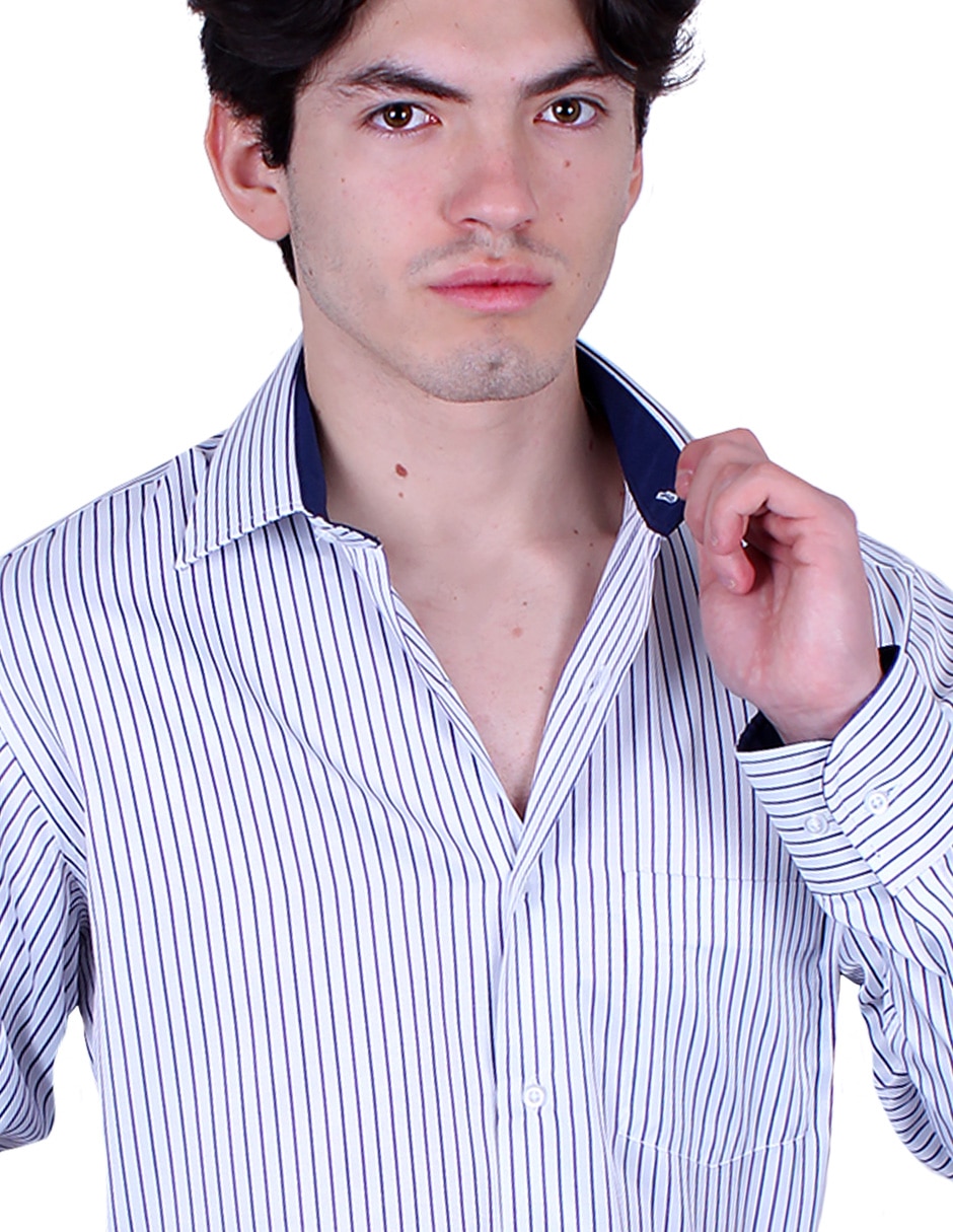 Camisa de vestir manga larga para hombre 4