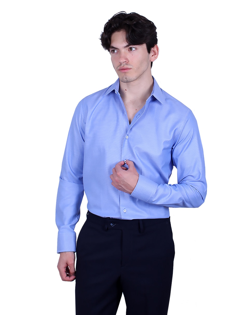 Camisa de vestir manga larga para hombre