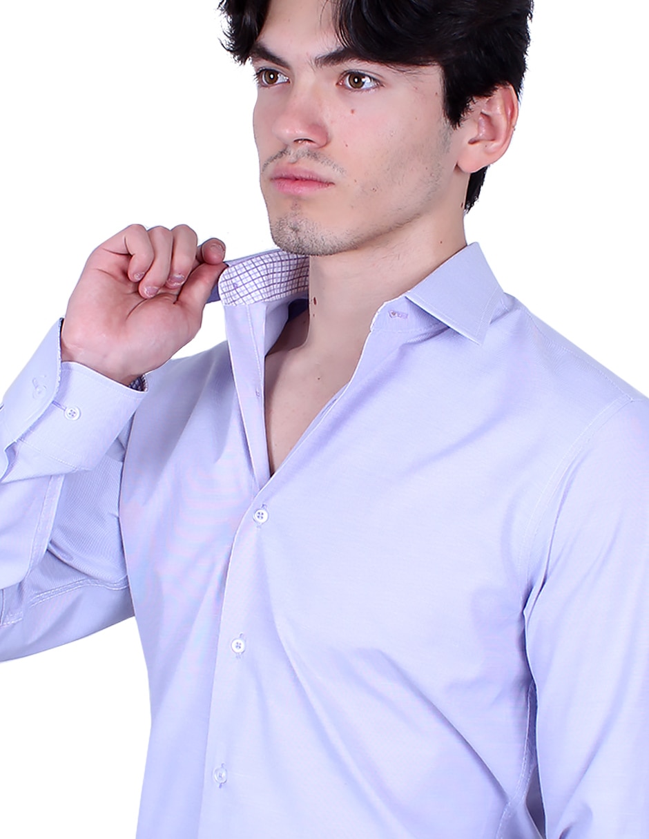 Camisa de vertir manga larga para hombre 4