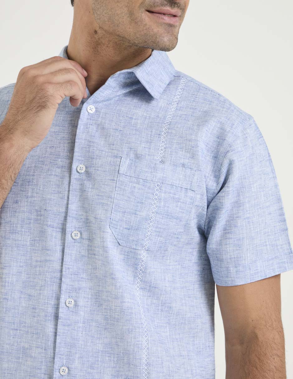 Camisa casual manga corta para hombre 4