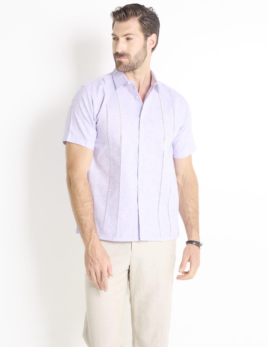 Guayabera manga corta para hombre