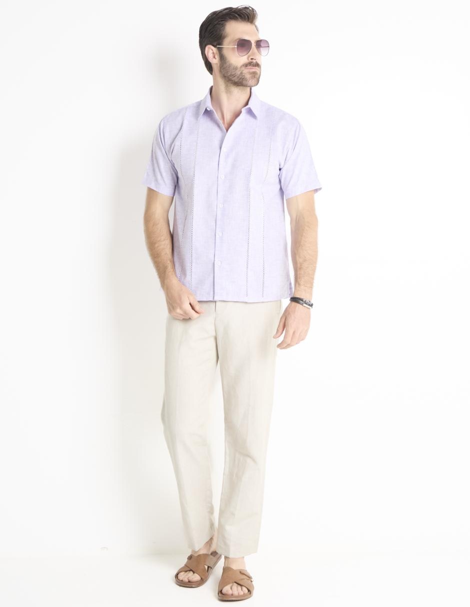 Guayabera manga corta para hombre 3
