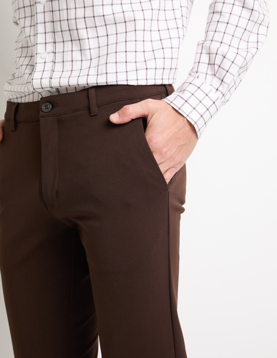 Pantalón de vestir regular para hombre 4