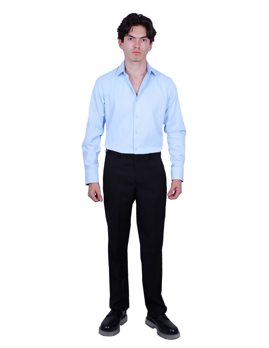 Camisa de vestir manga larga para hombre
