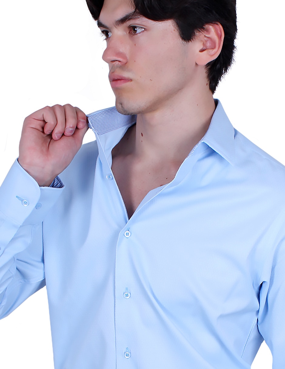 Camisa de vestir manga larga para hombre