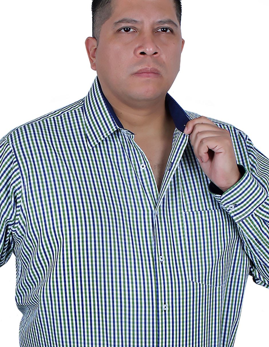 Camisa de vestir manga larga para hombre 4