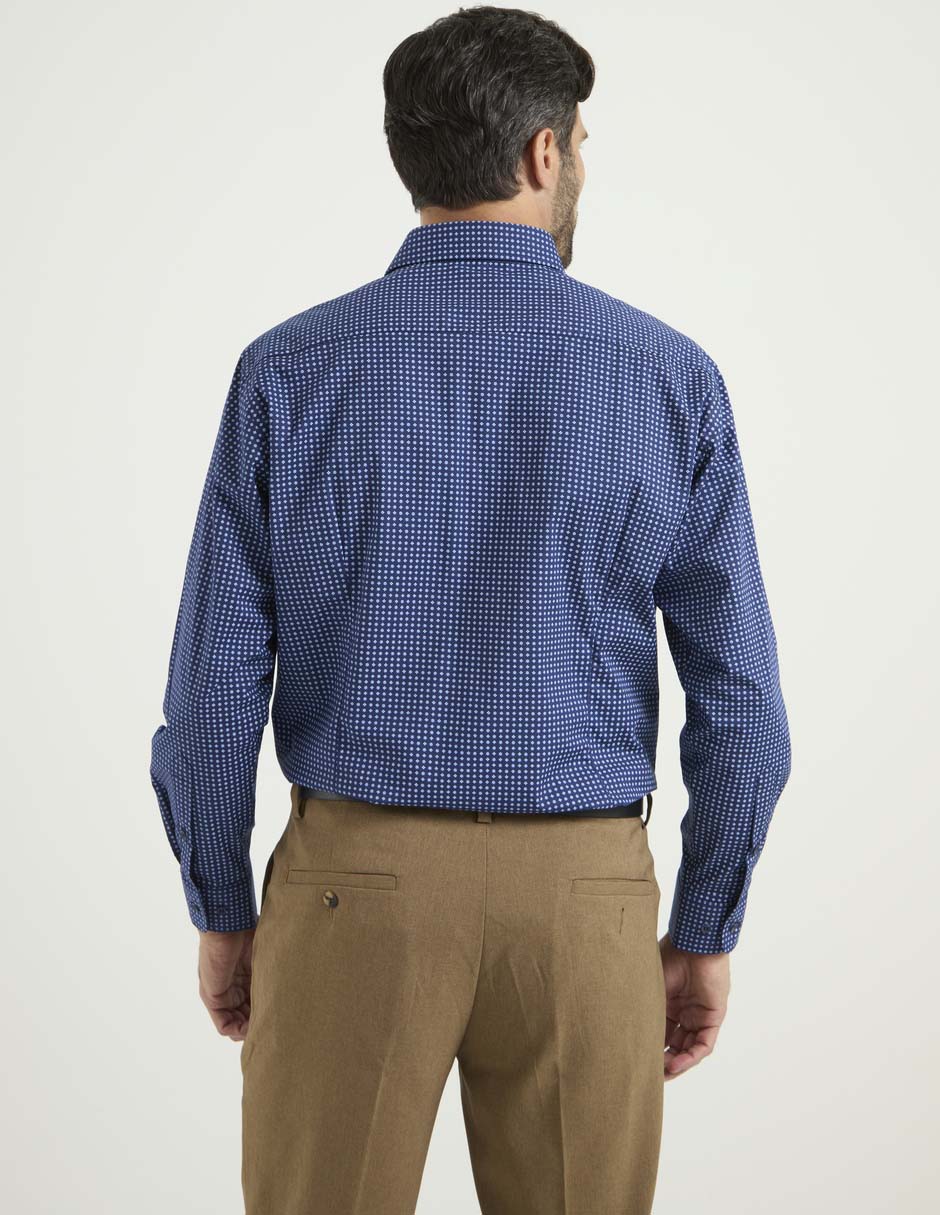 Camisa de vestir de algodón manga larga para hombre 2