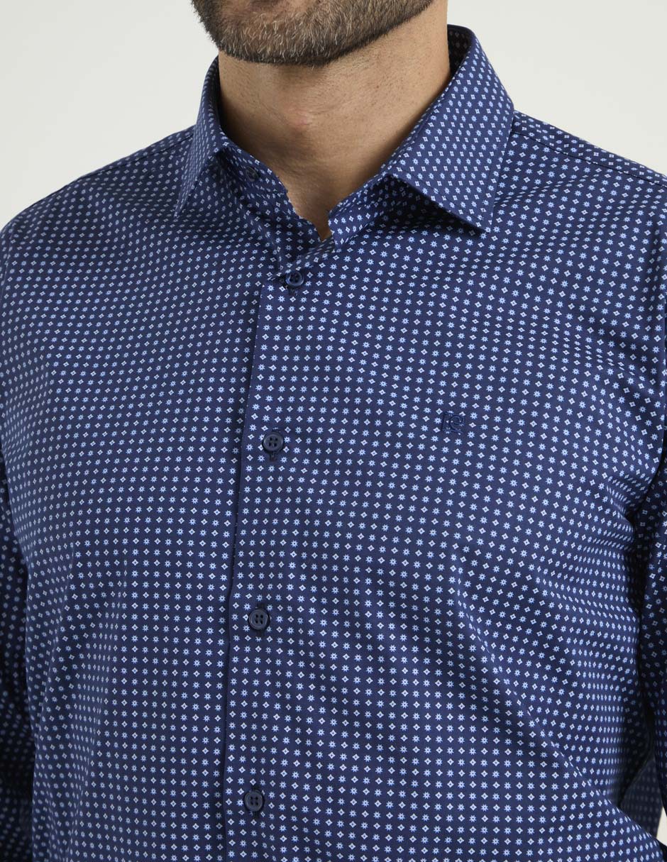 Camisa de vestir de algodón manga larga para hombre 4
