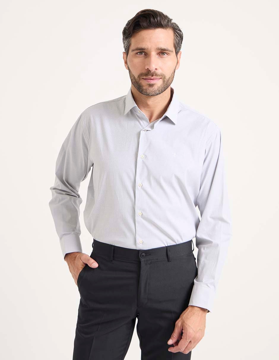 Camisa de vestir manga larga para hombre