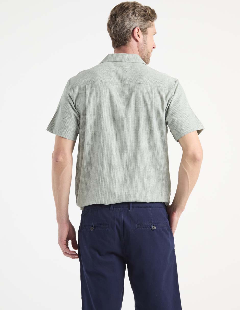 Camisa casual manga corta para hombre 2