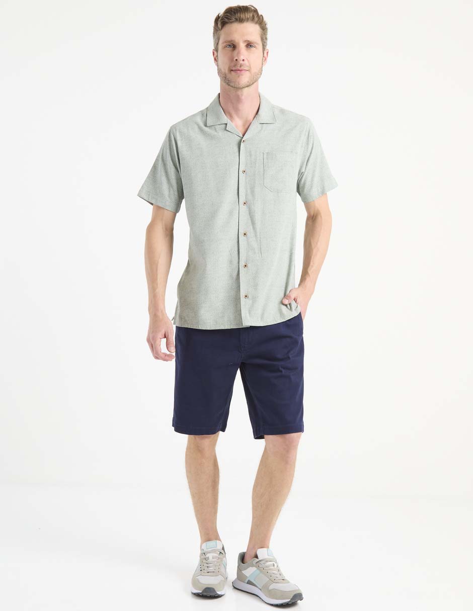 Camisa casual manga corta para hombre 3