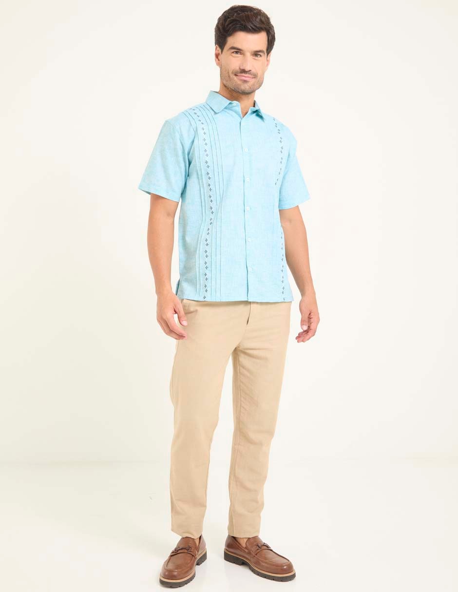 Guayabera manga corta para hombre 3