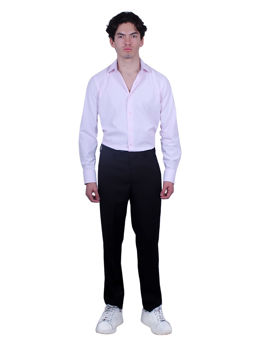 Camisa formal manga larga para hombre 2