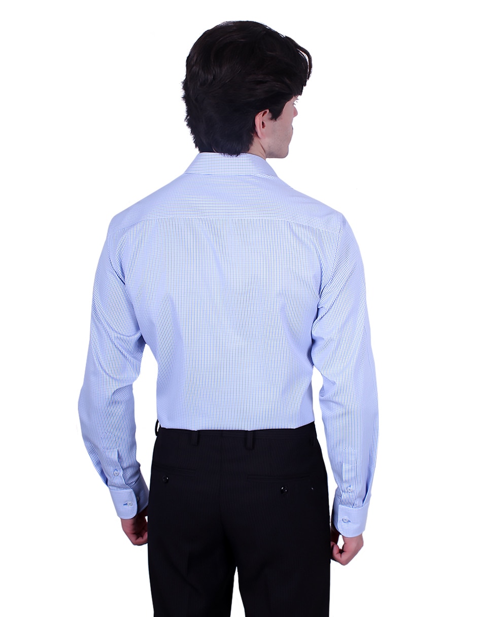 Camisa formal manga larga para hombre 3
