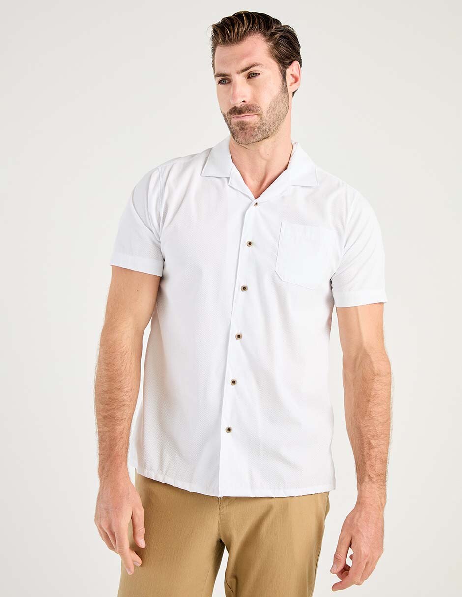 Camisa casual manga corta para hombre
