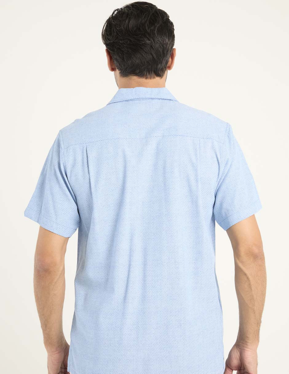 Camisa casual de algodón manga corta para hombre 2