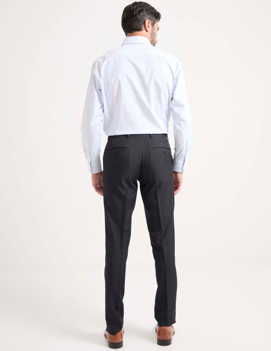 Pantalón de vestir slim de algodón para hombre 2