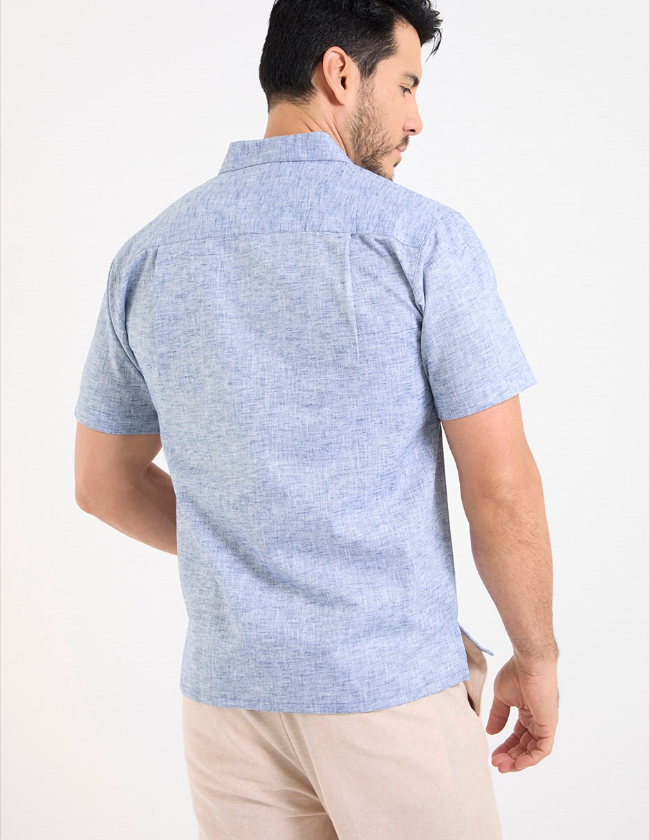 Camisa casual de algodón manga corta para hombre 2