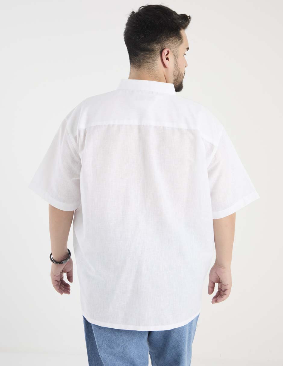 Camisa casual de algodón manga corta para hombre 2