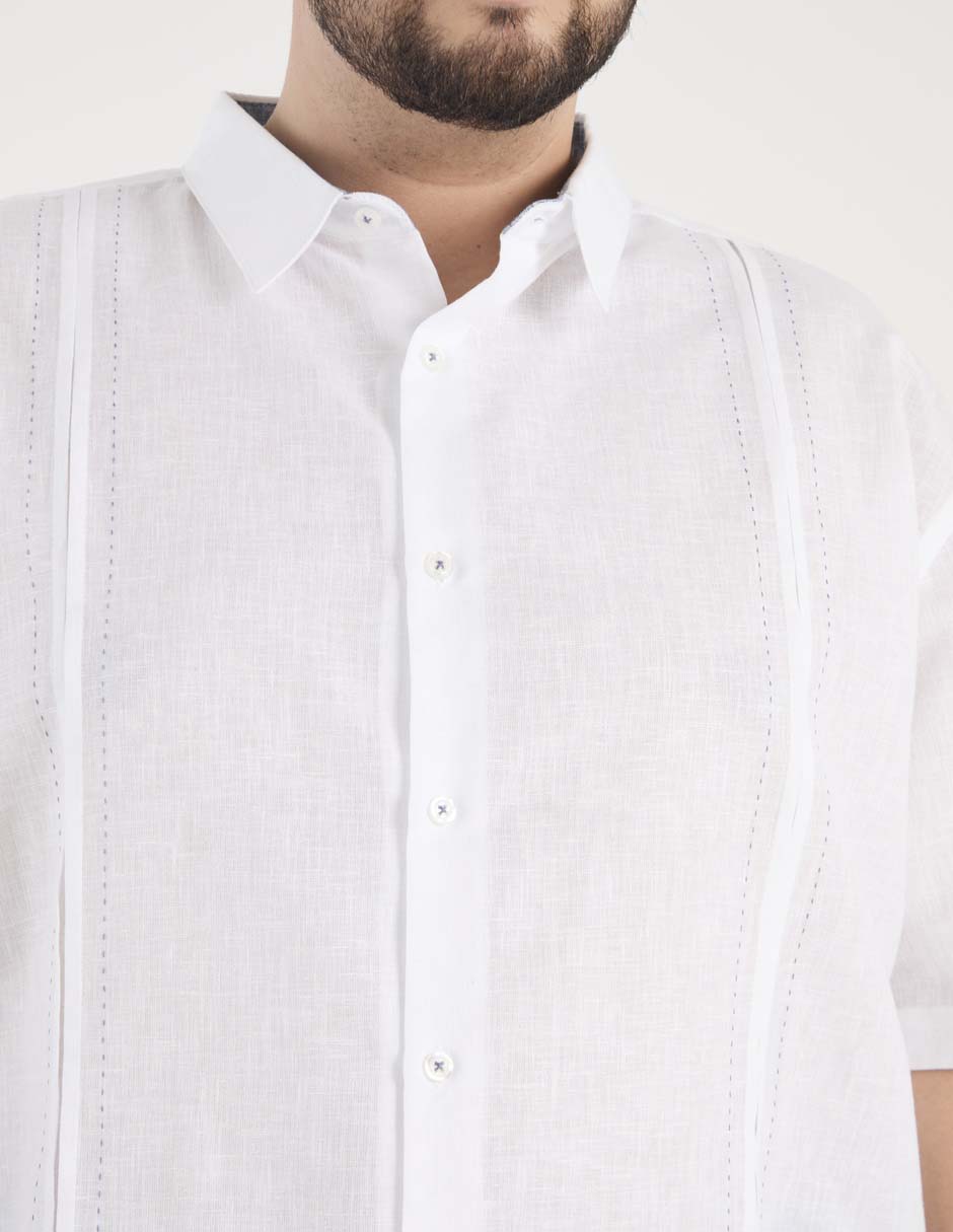 Camisa casual de algodón manga corta para hombre 4
