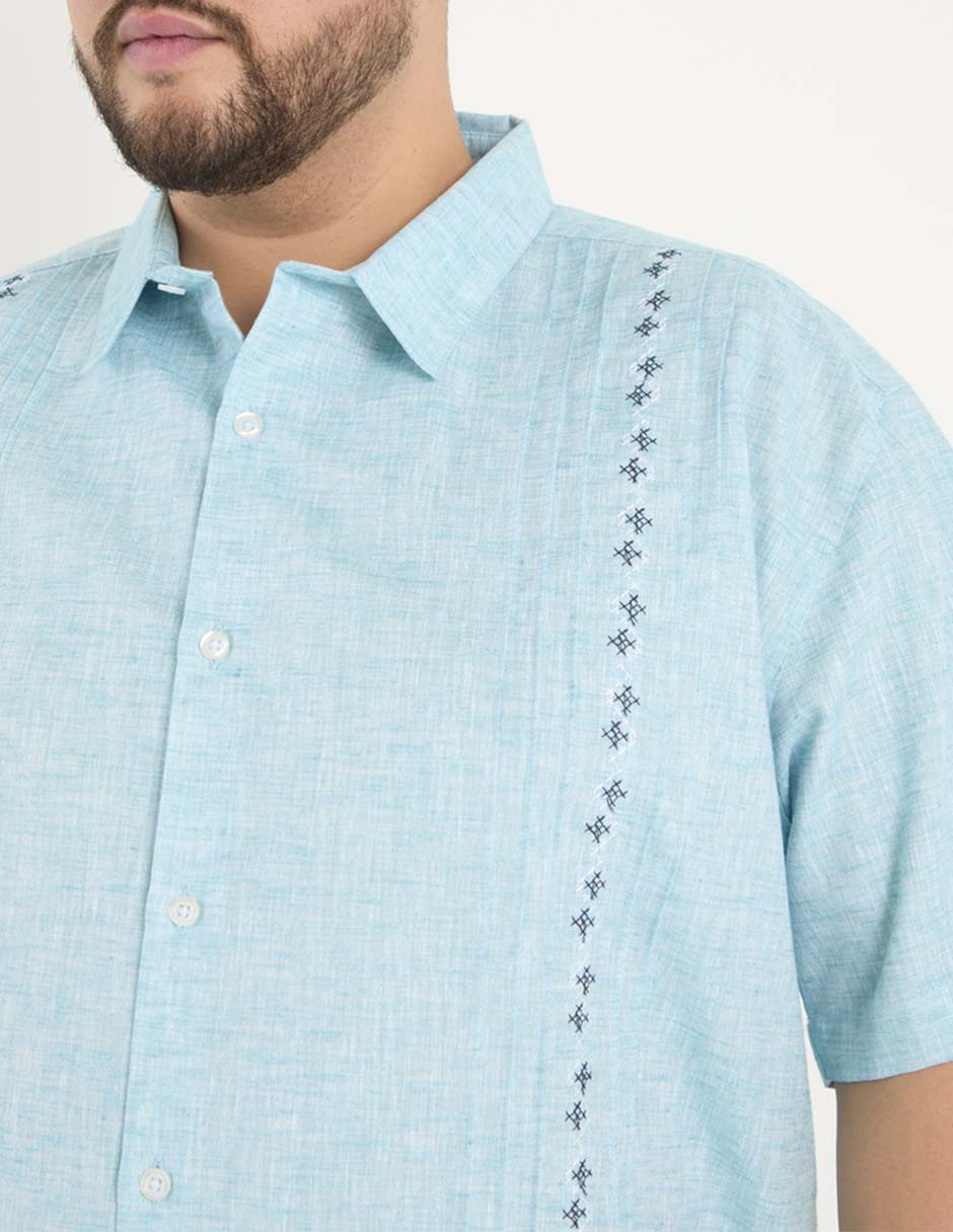 Guayabera manga corta para hombre 4