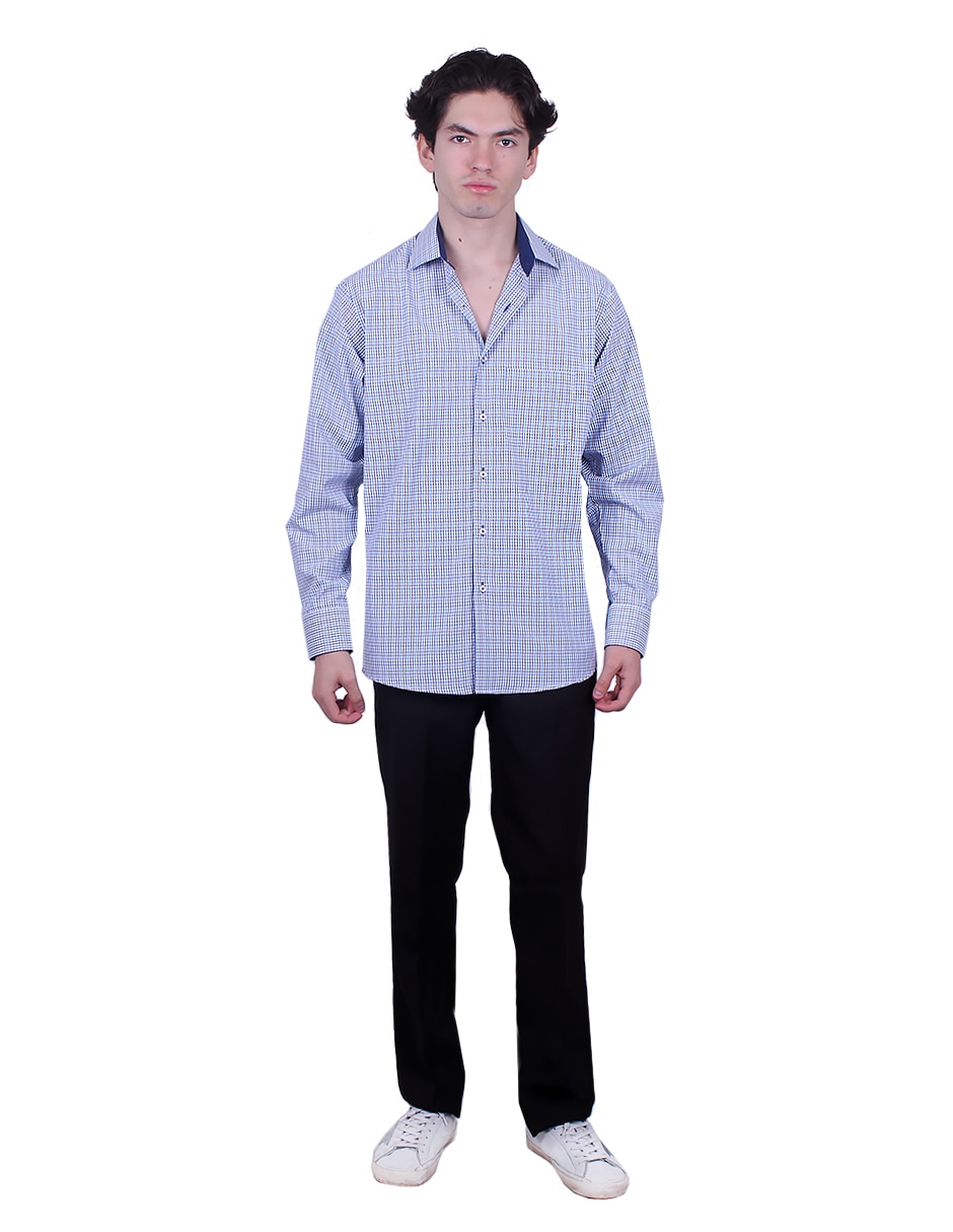 Camisa formal manga larga para hombre 2