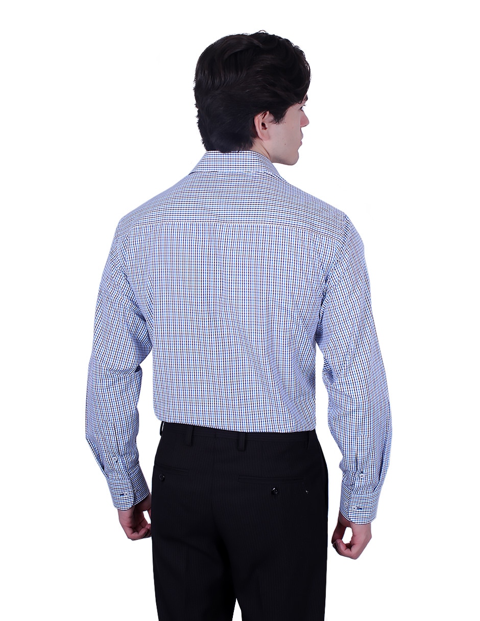 Camisa formal manga larga para hombre 3