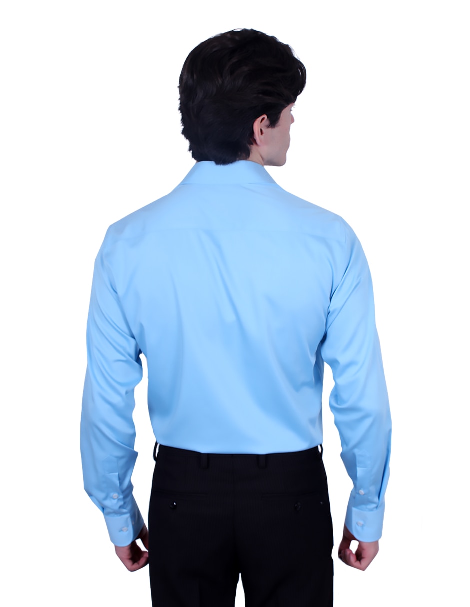 Camisa formal manga larga para hombre 2