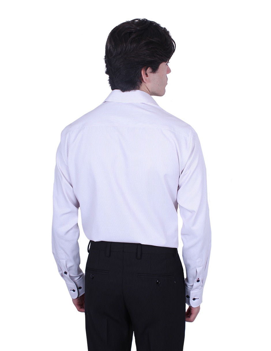 Camisa formal manga larga para hombre 3