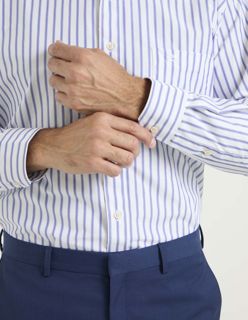 Camisa de vestir manga larga para hombre 4