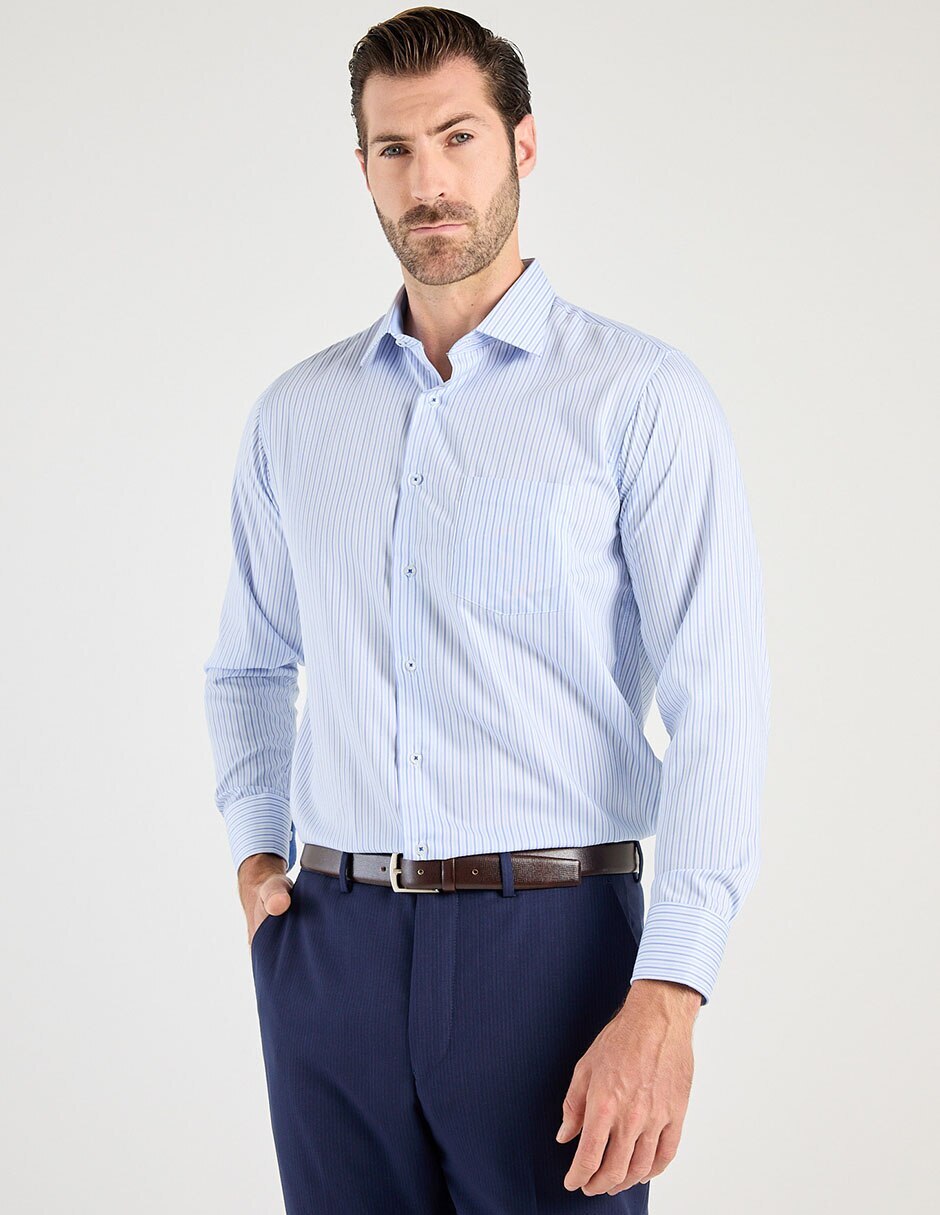 Camisa de vestir manga larga para hombre
