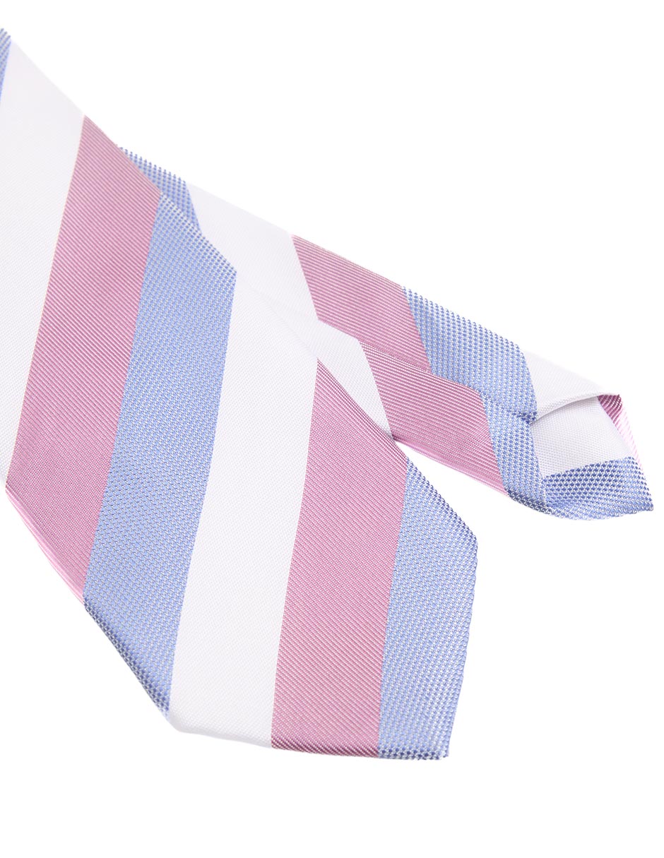 Corbata regular estampado a rayas para hombre 5