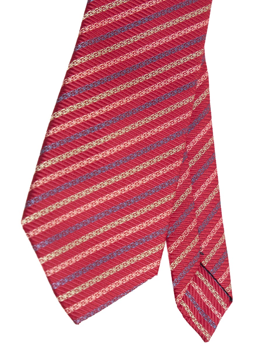 Corbata regular estampado a rayas para hombre 5