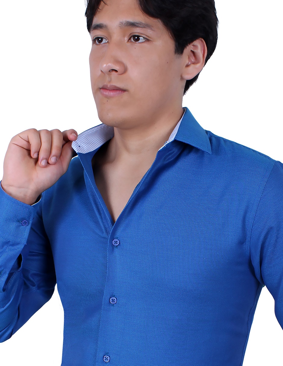 Camisa de vestir manga larga para hombre 4