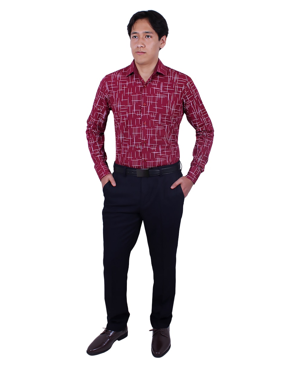 Camisa de vestir manga larga para hombre 2